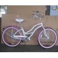 Rear Factory Inner 3 Speed 26" Beautiful Girl Beach Bicycle (FP-BCB-C041)